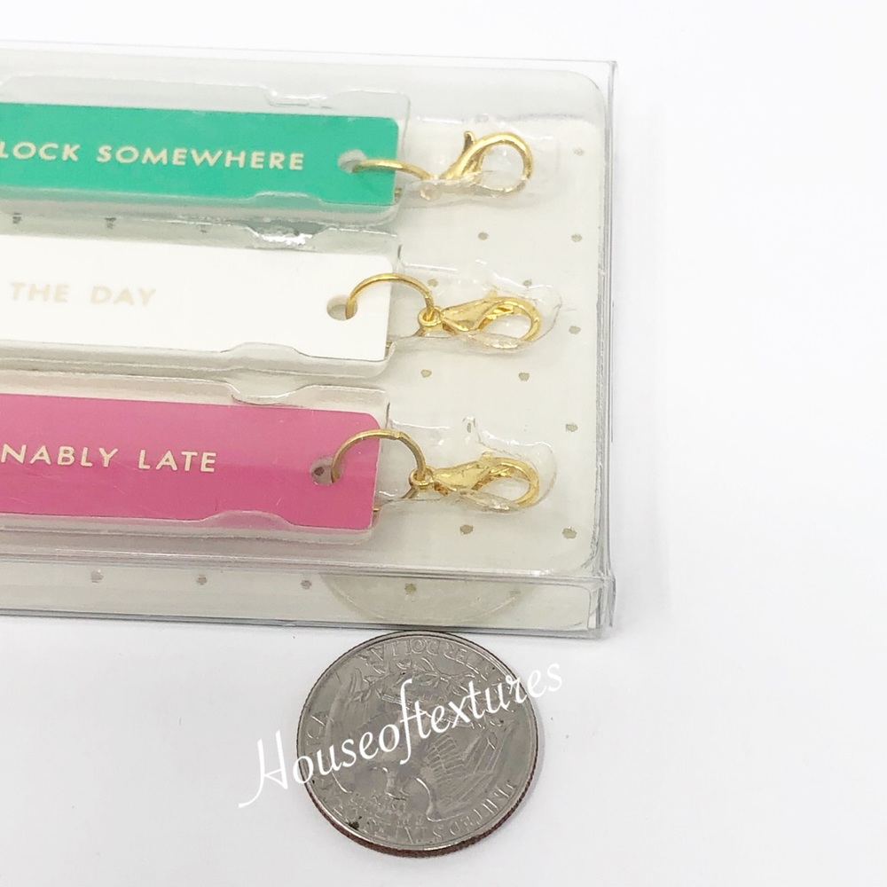 Kate Spade Planner Charm Set Fashionably Late - Picture 4 of 7